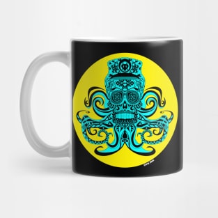 navy corsair in death pattern mandala ecopop Mug